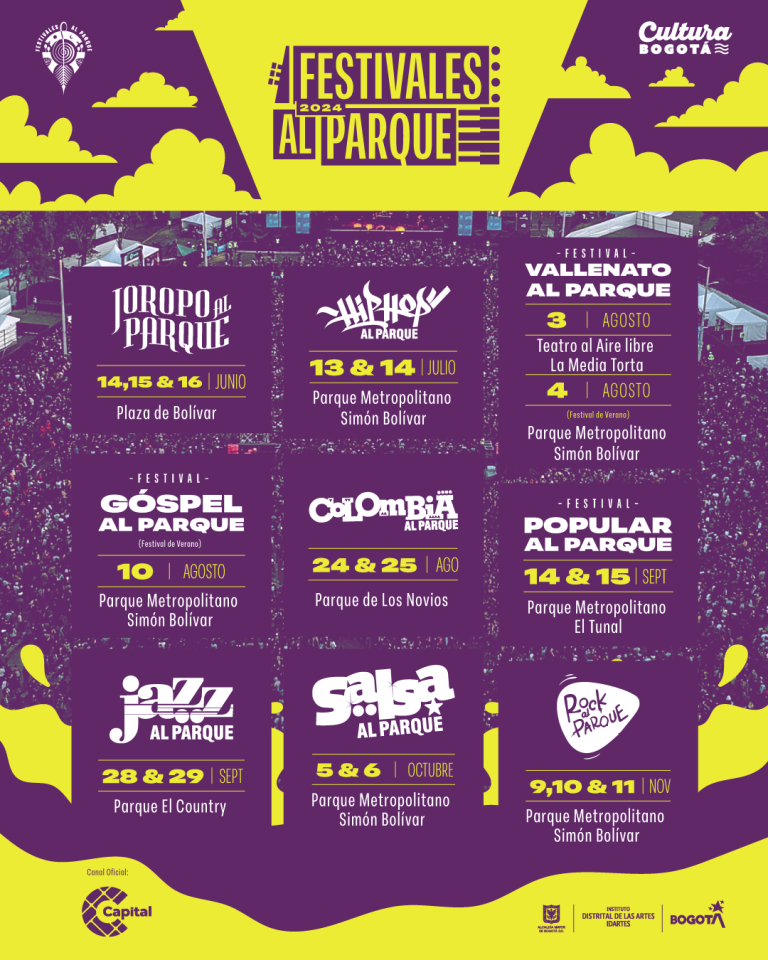 Prográmate con los Festivales al Parque 2024