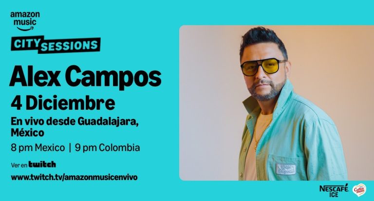 Amazon Music Presenta ‘City Sessions´con Alex Campos