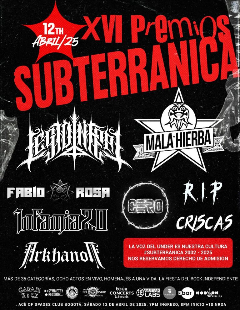 Premios Subterránica: La Historia y Relevancia de los Galardones Más Importantes del Rock Independiente en Latinoamérica