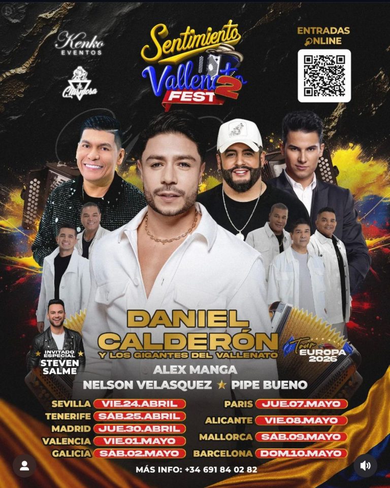 Daniel Calderón y Los Gigantes del Vallenato en Europa