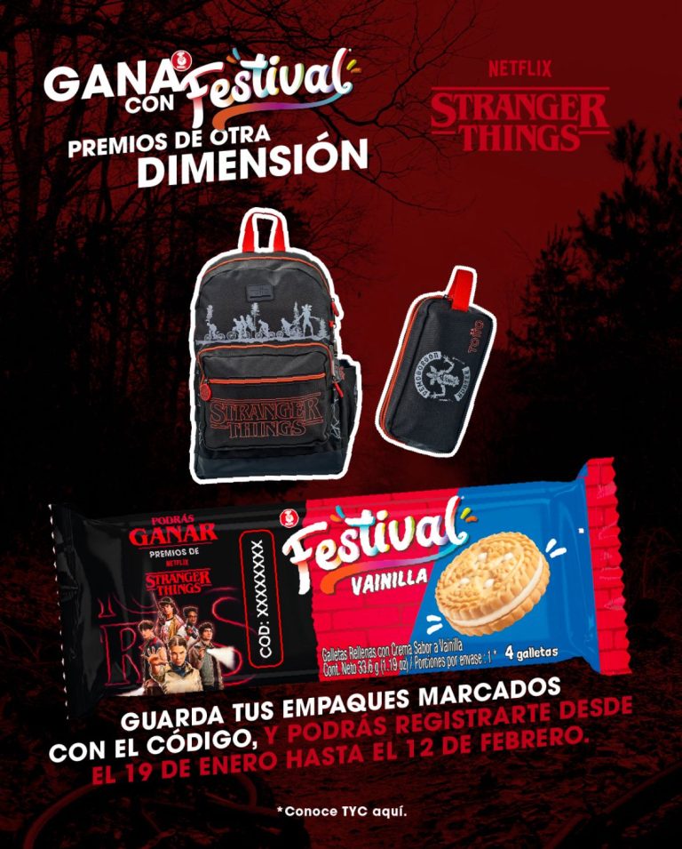 Festival y Netflix Llevan Stranger Things al Regreso a Clases con una Colección Exclusiva que Conquista a los Fans