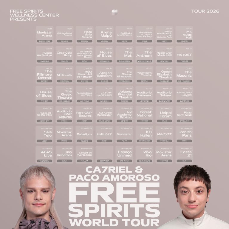CA7RIEL y Paco Amoroso Free Spirits World Tour