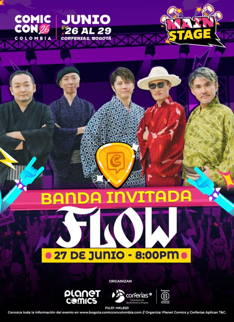 ¡Poder Ninja en Bogotá! La legendaria banda de Naruto, FLOW, confirma su primer concierto en Colombia para la Comic Con 2026