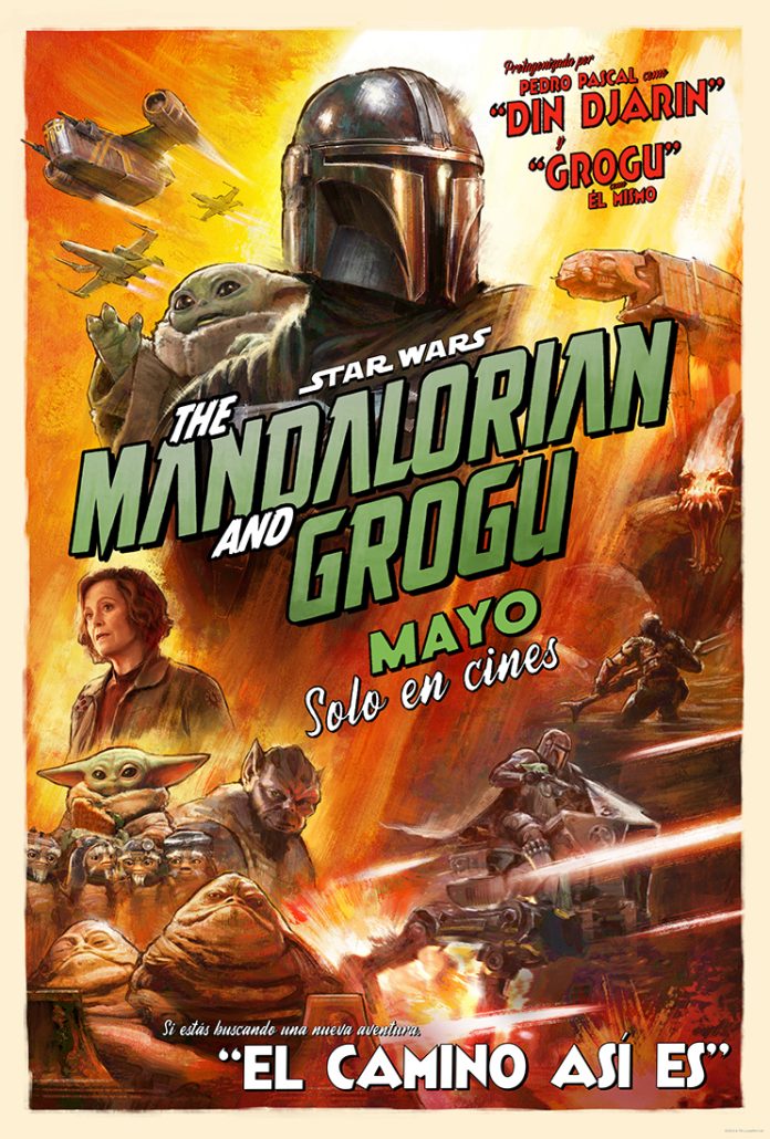 PÓSTER THE MANDALORIAN AND GROGU